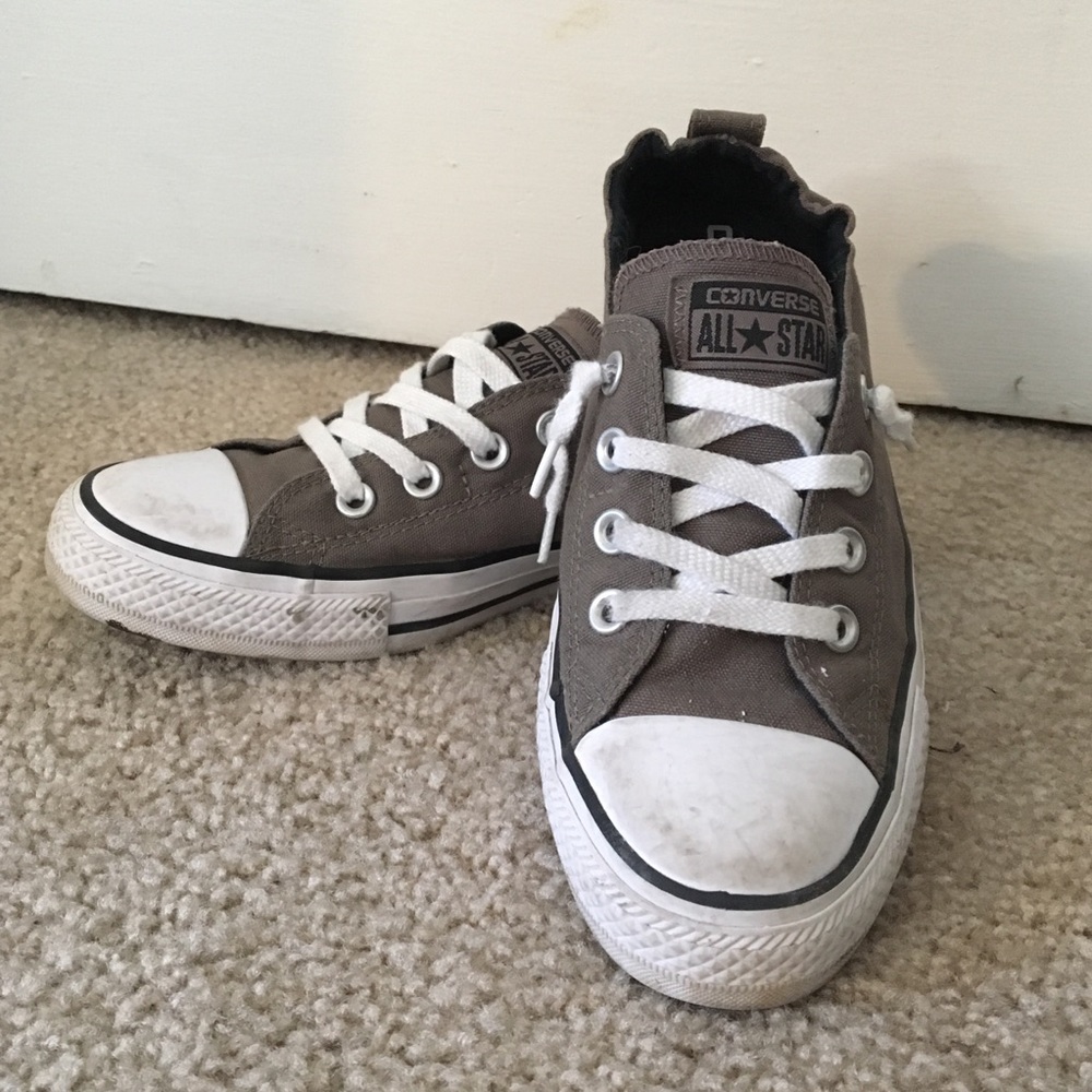 Grey slip on Converse